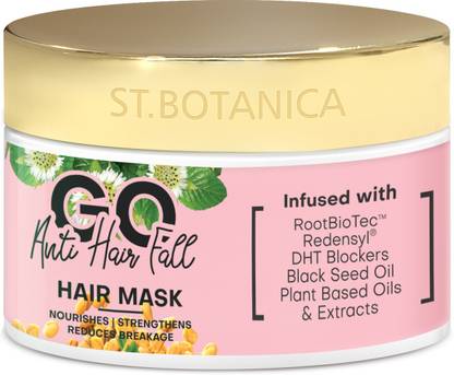  GO Anti Hair Fall Hair Mask - Infused With RootBioTec 3%,  Redensyl, DHT Blockers, Keratin, No Silicones - Price in India, Buy St. Botanica GO Anti Hair Fall Hair Mask - Infused