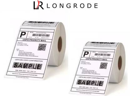 LONGRODE Direct Thermal Barcode Printing Label COMBO Roll 400 ...