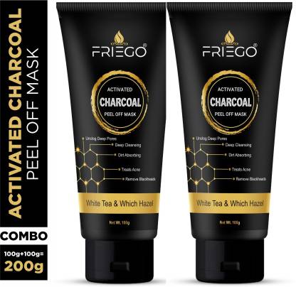 Friego Activated Charcoal Peel Off Mask Twin Pack