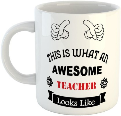 Best Gift for Teacher awesome Teacher looks like Coffee Mug 