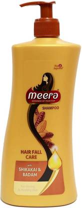 Meera Hairfall Care Shampoo,Goodness Of Badam & Shikakai,Paraben Free  (650 ml)