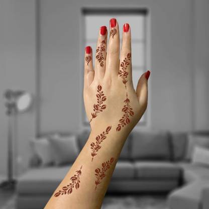 Ivana S Ivana S Stencil Premium Collection Diy Kit For Hand Henna Tattoo Stencil Set For Women Girls Hand Finger Attractive Design Temporary Tattoo Price In India Buy Ivana S Ivana S Stencil Premium