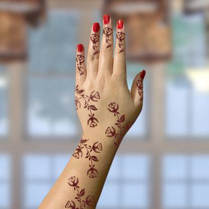 Ivana S Ivana S Stencil Premium Collection Diy Kit For Hand Henna Tattoo Stencil Set For Women Girls Hand Finger Attractive Design Temporary Tattoo Price In India Buy Ivana S Ivana S Stencil Premium