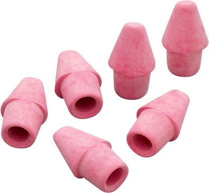 Paper Mate Arrowhead Pink Pearl Cap Erasers 144 Count 