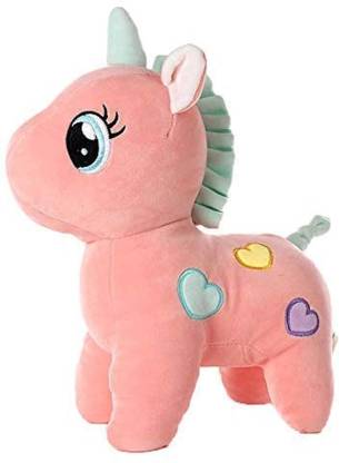 urja articles Stuffed Unicorn Animal Soft Toy for Babies in Pink Color - 17  cm - Stuffed Unicorn Animal Soft Toy for Babies in Pink Color . Buy Unicorn  toys in India.