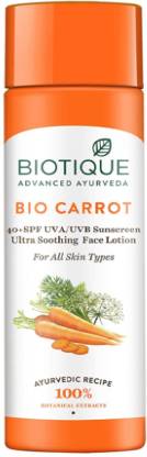 Biotique Bio Carrot Face & Body Sun Lotion Spf 40 Uva/Uvb Sunscreen