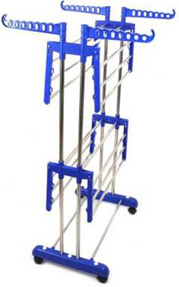 TNC by TNC Steel, Plastic, Aluminium Floor Cloth Dryer Stand T-CDS-B2SS – 2TIER -0105  (2 Tier)