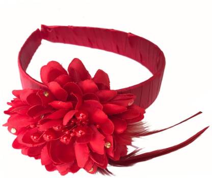AROOMAN Baby Hair Band Flower Headband For Kid Girls Baby Head Band Color- Red, Pack-01 Hair Band Price in India - Buy AROOMAN Baby Hair Band Flower  Headband For Kid Girls Baby Head