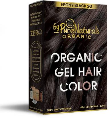 byPurenaturals Organic Damage Free Gel Hair Color Black 2G 120g , BLACK -  Price in India, Buy byPurenaturals Organic Damage Free Gel Hair Color Black  2G 120g , BLACK Online In India,