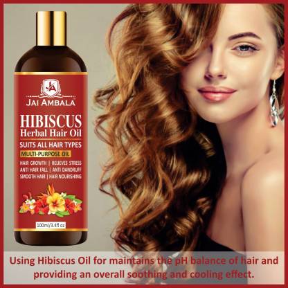 Jai Ambala Hibiscus Oil (Gudhal Ka Phool) Pure & Natural For Hair  Growth,Anti Dandruff, Hair Fall Oil For Men & Women No Mineral & Paraben-  Hair Oil - Price in India, Buy