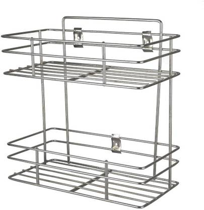 Irontech Stainless Steel Multipurpose Storage Rack Shelf Single Kitchen Bathroom Shelves And Racks Wall Mounted Organizer For Home Utensil In India - Wall Mounted Stainless Steel Kitchen Rack Shelf Irontech Stainless Steel Multipurpose Storage Rack Shelf Single Kitchen Bathroom Shelves And Racks Wall Mounted Organizer For Home Utensil In India - Wall Mounted Stainless Steel Kitchen Rack Shelf