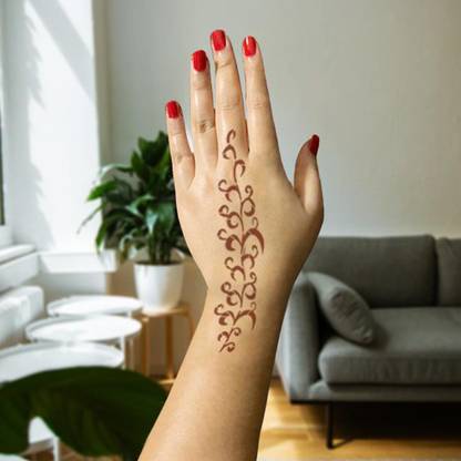 Ivana S Ivana S Stencil Premium Collection Diy Kit For Hand Full Design Henna Tattoo Stencil Set For Women Girls Kids Attractive Design Temporary Tattoo Prh 53 Price In India Buy Ivana S