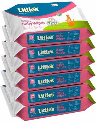 Little’s Soft Cleansing Baby Wipes with Aloe Vera, Jojoba Oil and Vitamin E  (480 Wipes)