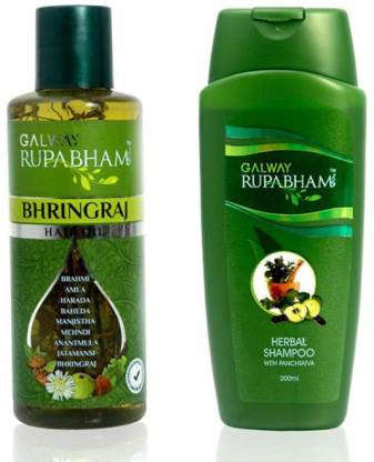 galway Bhringraj Hair Oil 200ML + Herbal Shampoo With Panchtattva 200ML  Combo Price in India - Buy galway Bhringraj Hair Oil 200ML + Herbal Shampoo  With Panchtattva 200ML Combo online at 
