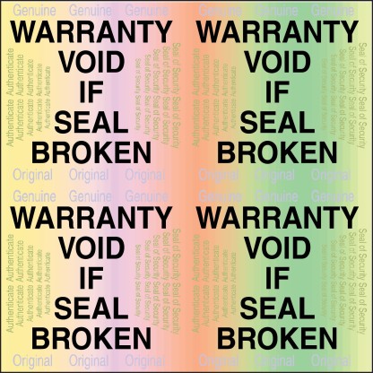 LARGE Q.C Warranty QC CHECKED Security Hologram Stickers Labels 20mm Round 
