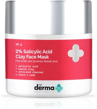 The Derma Co 2% Salicylic Acid Face Mask for Men and Women for Acne & Blemish Prone Skin