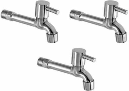 Alligator Wave Stainless Steel Long Taps For Bathroom And Kitchen With Chrome Finish Quarter Turn Fitting Plated 3 Pieces Bib Tap Faucet In India - How To Change A 3 Piece Bathroom Faucet