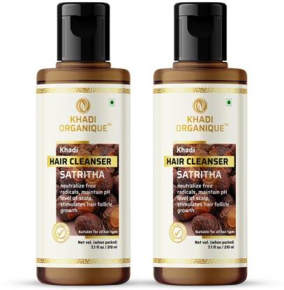 khadi ORGANIQUE Herbal Satritha hair Cleanser / Shampoo 100 % Organic For  Hair growth - Price in India, Buy khadi ORGANIQUE Herbal Satritha hair  Cleanser / Shampoo 100 % Organic For Hair