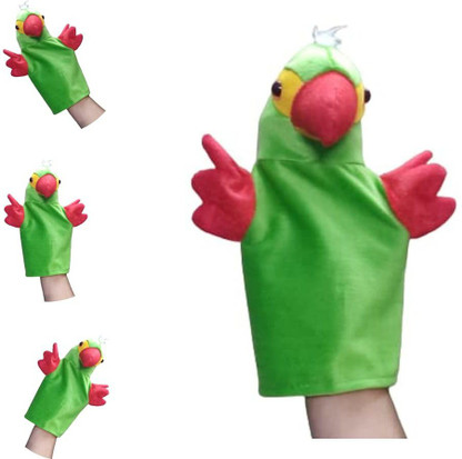 parrot hand puppet