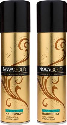 NOVA GOLD Super Firm Hold Hair Spray, 200ml Each, PACK OF 2 Hair Spray -  Price in India, Buy NOVA GOLD Super Firm Hold Hair Spray, 200ml Each, PACK  OF 2 Hair