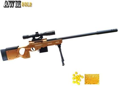 Halo Nation Awm Gold Bullet Gun Toy For Boys Bullet Gun Toy 87cm 34in Pubg