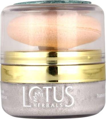 LOTUS HERBALS Naturalblend Translucent Loose Powder with Auto Puff SPF-15, Iceberg 810 Compact