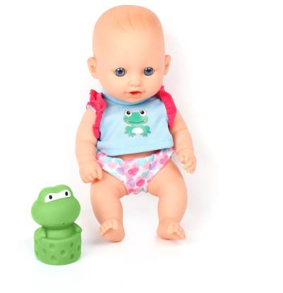Miss & Chief by Flipkart 10 Inch Premium Baby Doll with Bath Squiter, Extreme fun to play with Kids  (Multicolor)