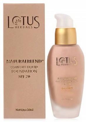 Lotus Herbals Natural Blend Comfort Liquid Foundation Spf 20 Foundation Price In India Buy Lotus Herbals Natural Blend Comfort Liquid Foundation Spf 20 Foundation Online In India Reviews Ratings Features Flipkart Com