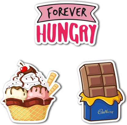 Ashvah Forever Hungry Ice Cream Cadbury Chocolate Funny Design For Home Kitchen And Office Decoration Fridge Magnet Door Magnet Multipurpose Office Magnets Kitchen Organiser Magnet Fridge Magnet Pack Of 3 Price In