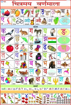 hindi alphabet for children paper print educational children posters in india buy art film design movie music nature and educational paintings wallpapers at flipkart com