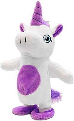 walking unicorn plush