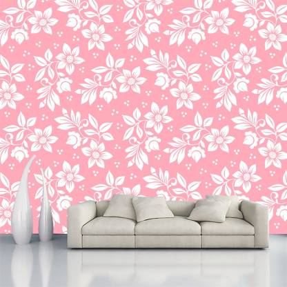Decorative Production Floral & Botanical Pink Wallpaper