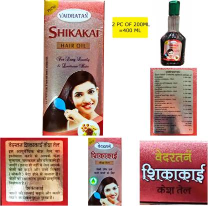 Vaidratan SHIKAKAI HAIR OIL VRT(200ML 2PC) Hair Oil - Price in India, Buy  Vaidratan SHIKAKAI HAIR OIL VRT(200ML 2PC) Hair Oil Online In India,  Reviews, Ratings & Features 