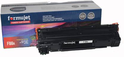 Formujet 88a Toner Cartridge Cc388a Compatible For Hp Laser Jet P1007 P1008 P1106 P1108 M202 M202n M126 M128 M226 M1136 M1213 M1216 M1218 Black Ink Toner Formujet Flipkart Com