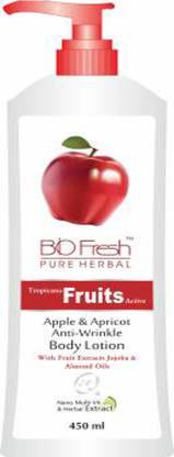 Bio FRESH AROMA FRUITS ACTIVE APPLE &APRICOT ANTI WRINKLE BODY LOTION 450 ML