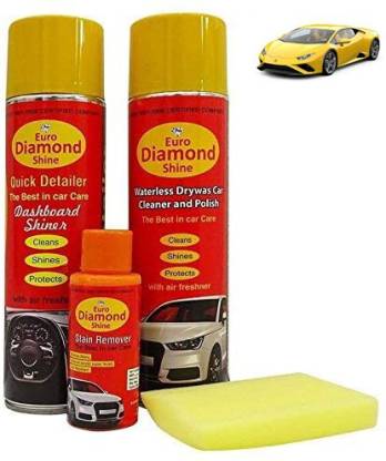 Euro Diamond Shine Large Car Cleaner/Washing Kit (Total Combo