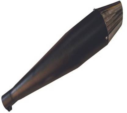 GOLSM Dolphin silencer Black Glasswool Exhaust Royal Enfield 500 Full Exhaust System