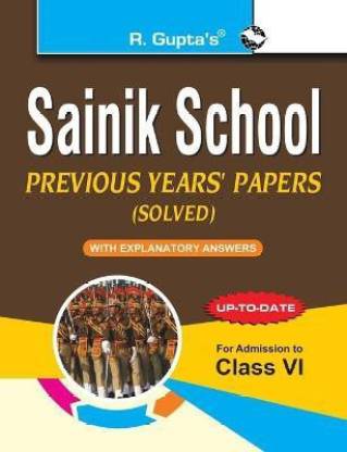 Sainik School  - Previous Years' Papers (Solved) For (6th) Class VI 2023 Edition