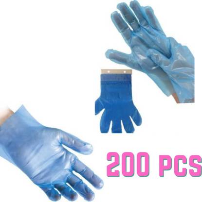 Finesse Professional Disposable PF Blue Vinyl Gloves Large Size Pack of 200