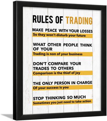 Trading rules - Trading Quotes Wall Frames - Stock Market Quotes Wall  Frames - Finance Quotes Wall Frames – Money