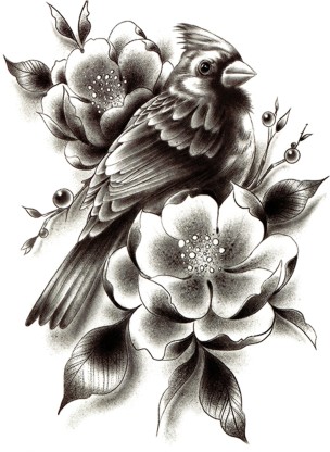 Bird And Flower Tattoo On Shoulder  Tattoo Designs Tattoo Pictures