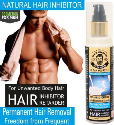 the man choice PERMANANT-Natural Hair Removal Cream Stop Hair Growth  Inhibitor Remover of Body and Face in Men and Women. Advance formula with  Milk Protien Extracts.( 1 Piece ). Cream - Price