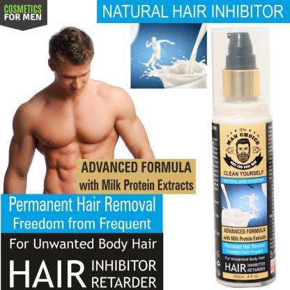 the man choice Natural-Permanent Reduction of Unwanted Body and Facial Hair,  Hair Removal Cream Stop
