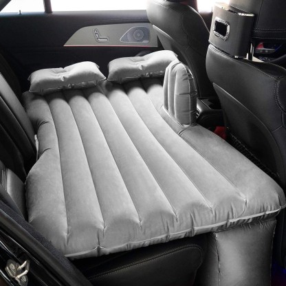 Inflatable Travel Car Air Bed Camping Mattress Back Seat Sleep Pillow/Pump C 