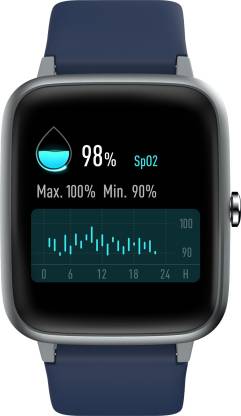 Noise ColorFit Pro 2 Oxy Smartwatch  (Blue Strap, Regular)