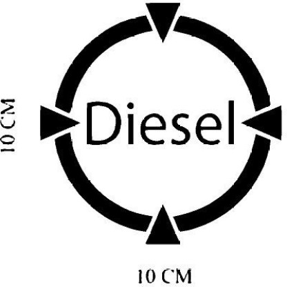 Diesel #6 Square Car Fuel Tank Decal | lupon.gov.ph