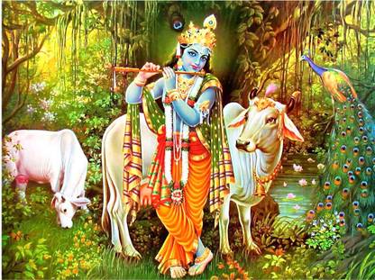 DivineDesigns 61 cm Krishna Ji with Gau Mata Vinyl Sticker Self Adhesive  Sticker Price in India - Buy DivineDesigns 61 cm Krishna Ji with Gau Mata  Vinyl Sticker Self Adhesive Sticker online