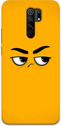 CustomEra Back Cover for Redmi 9 Prime (Yellow Face Design)
