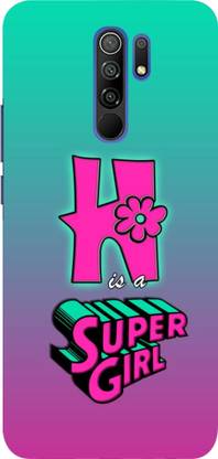 Codxcover Back Cover For Redmi 9 Prime Poco M2 Letter H Name H Alphabet H Word H Codxcover Flipkart Com