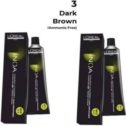 L'OREAL PROFESSIONNEL INOA HAIR COLOR DARK BROWN NO 3 , DARK BROWN - Price  in India, Buy L'OREAL PROFESSIONNEL INOA HAIR COLOR DARK BROWN NO 3 , DARK  BROWN Online In India,